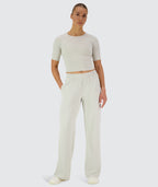 Gymnation Cropped ComfyKnit Tee #color_fog