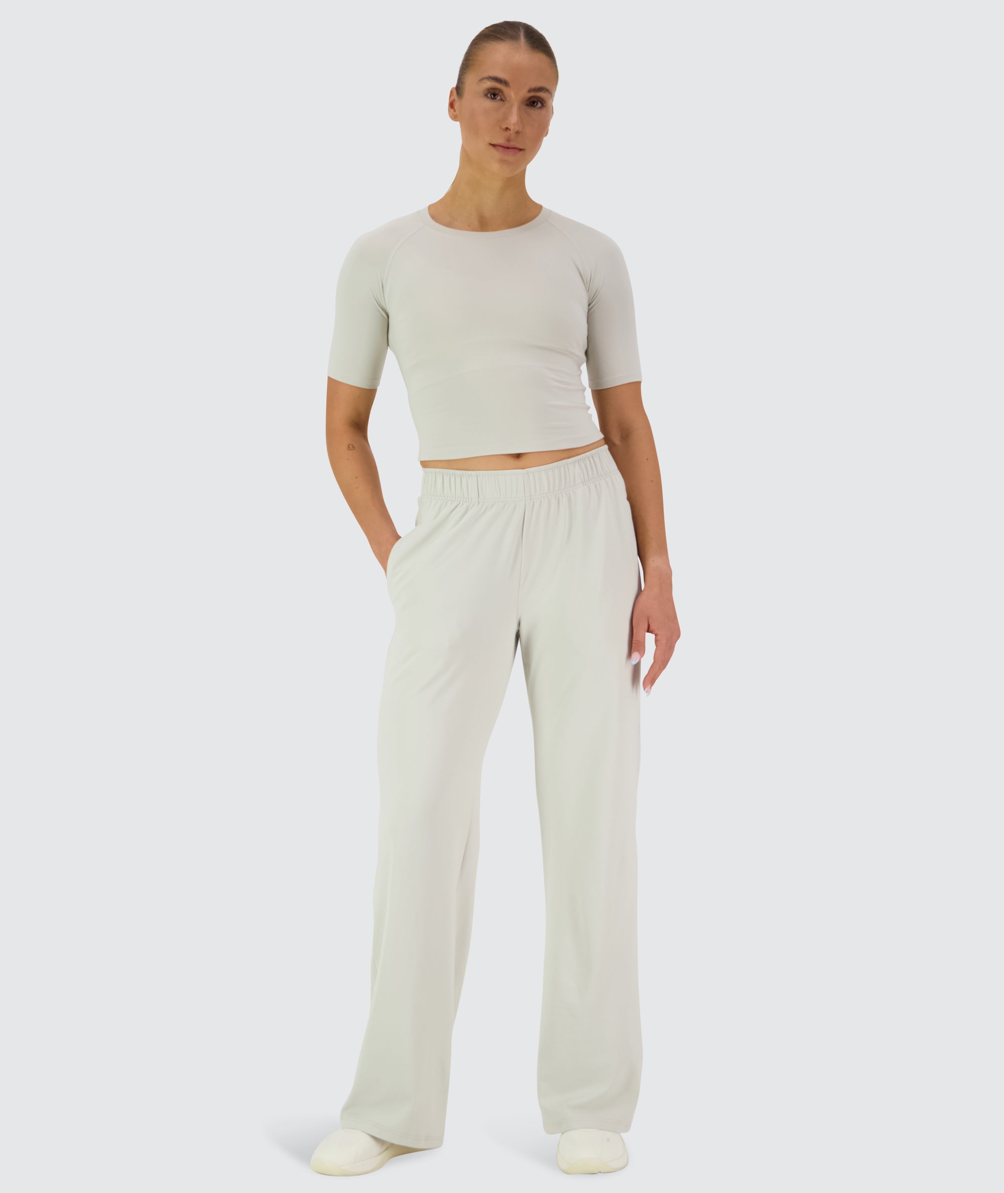 Gymnation Cropped ComfyKnit Tee #color_fog