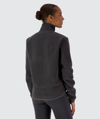 Gymnation Pile Jacket Unisex #color_gravel-grey