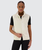 Gymnation Pile Vest Unisex #color_off-white