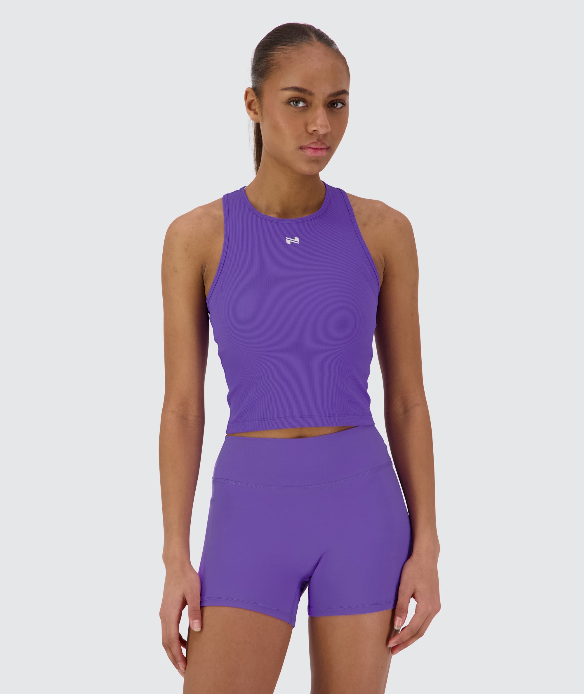 ribbed crop top, Model 167 cm / size S#color_violet-vibe