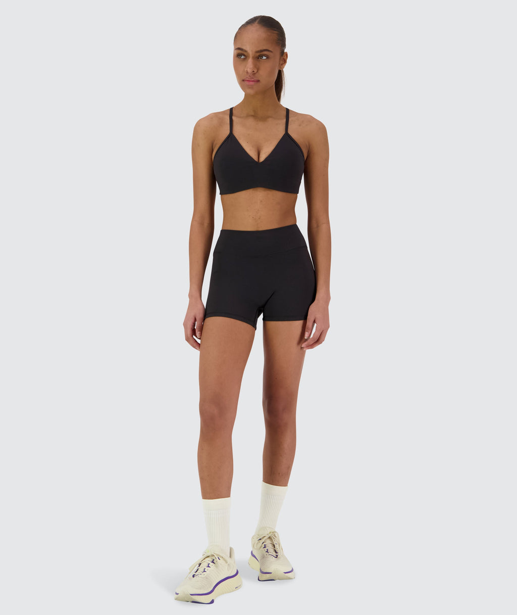 SuperSoft Seamless Shorts #color_black