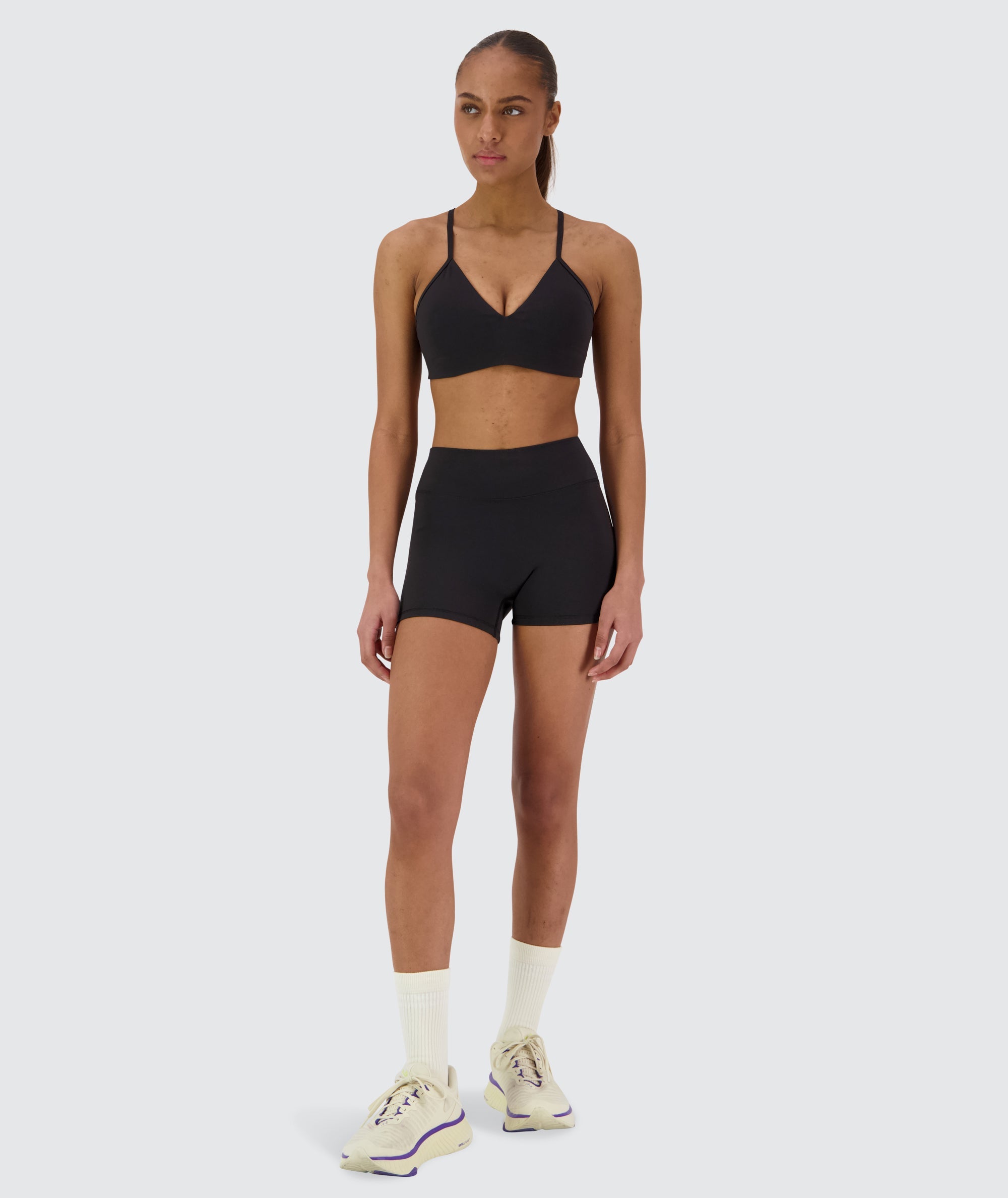 SuperSoft Seamless Shorts #color_black