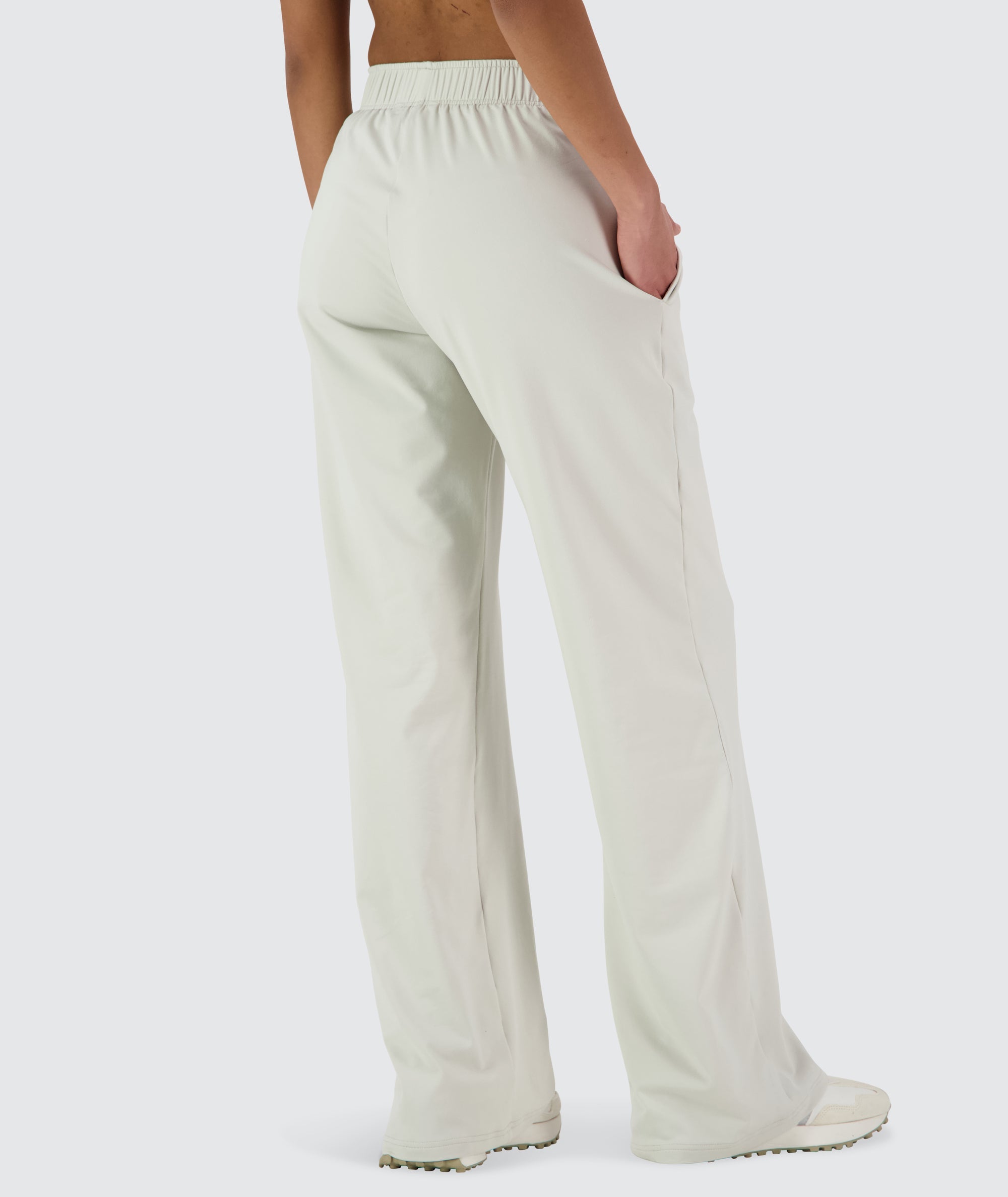Gymnation Wideleg ComfyKnit Pants #color_Fog