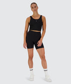 Silky smooth bra top, Model 176 cm / size S#color_black