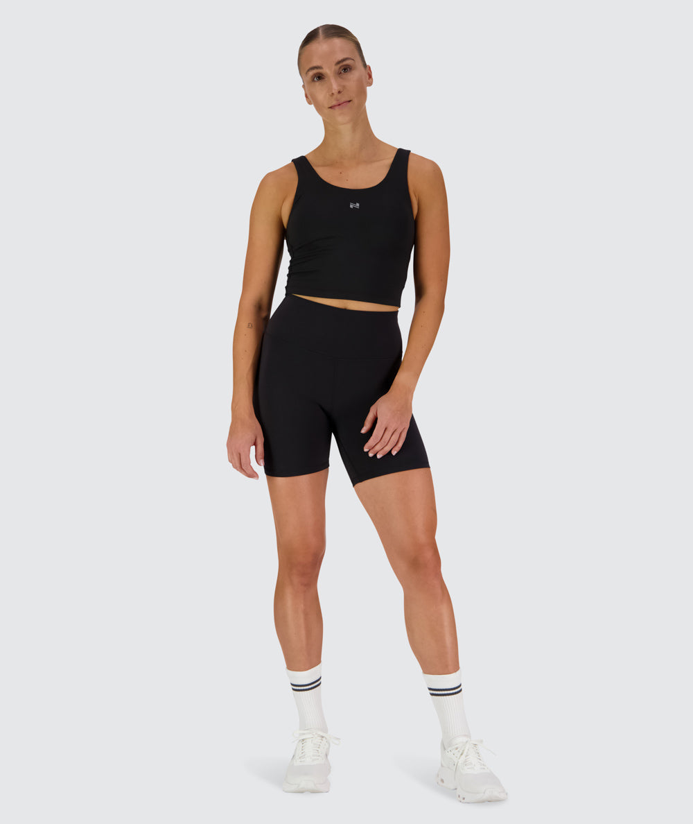 Silky smooth bra top, Model 176 cm / size S#color_black