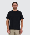 men's raglan t-shirt, Model 194 cm / size XL#color_black